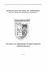 Vista preliminar de documento Informe Final del Presupuesto Participativo 2014