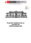 Vista preliminar de documento PLAN DE TRABAJO OFICINA DE OPERACIONES 2024