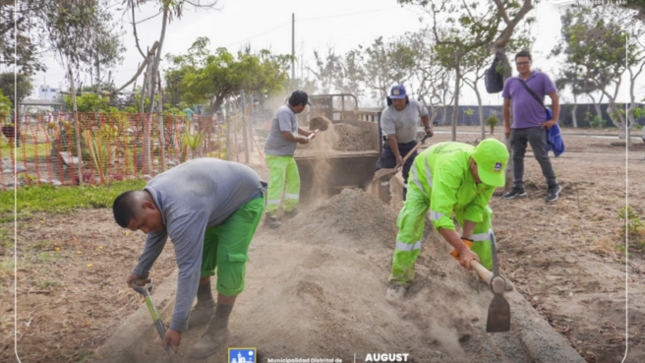 Mantenimiento en el parque EL TRIANGULO, embelleciendo nuestro entorno