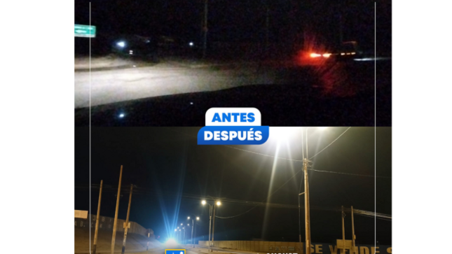  Nueva Iluminación en el Acceso al Puente San Bartolo 