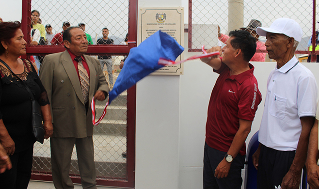 Inauguración del Minicomplejo Deportivo "Pablito Ubilla".