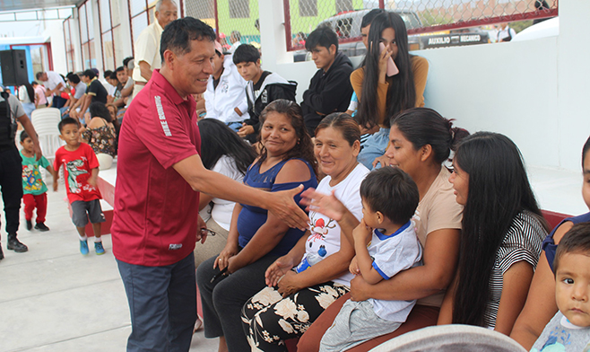 Inauguración del Minicomplejo Deportivo "Pablito Ubilla".