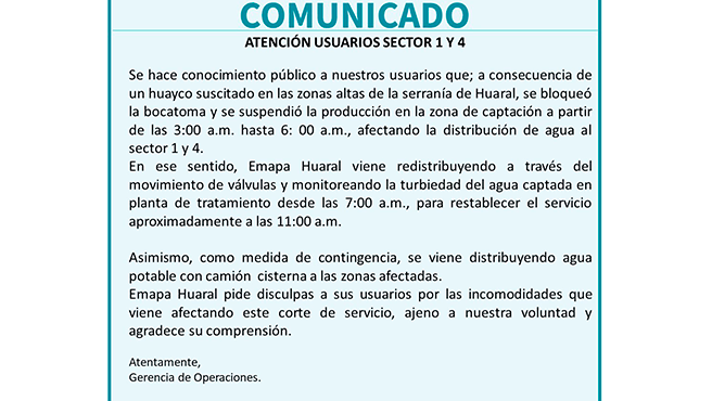 comunicado