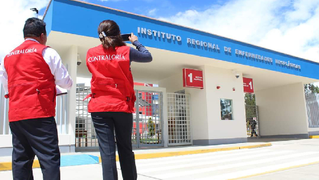 La Contraloría General de la República identificó doble percepción del Estado en los ingresos de cinco profesionales de salud del Instituto Regional de Enfermedades Neoplásicas del Centro durante el periodo de enero del 2022 a junio del 2023, lo que ocasionó un perjuicio económico a la entidad de S/ 97 500.