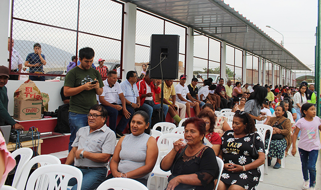 Inauguración de Minicomplejo Deportivo "Pablito Ubilla": brindis de honor.
