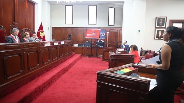 Sala Primera sesionó en audiencia pública.