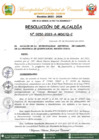 Vista preliminar de documento RESOLUCION DE ALCALDIA N° 0252-2023-A-MDC-Q-C