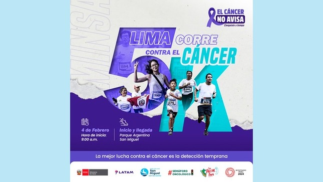 Día Mundial contra el Cáncer: Minsa realiza este domingo 4 de febrero la carrera “Lima corre 5k contra el cáncer”