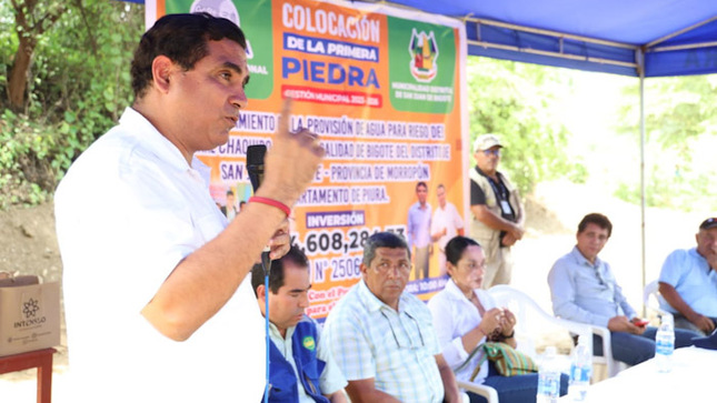 Gobernador anuncia 40 reservorios para mejorar riego