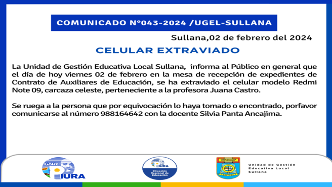 Comunicado Nº43-2024