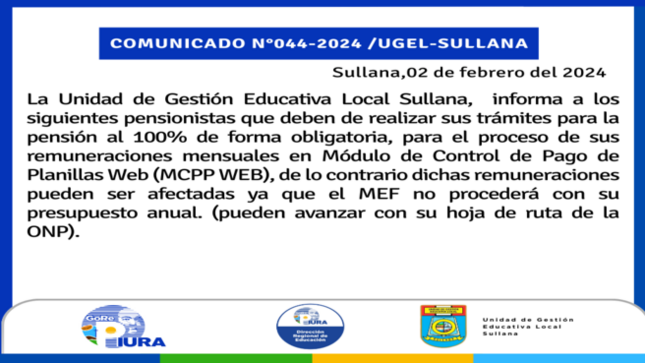 Comunicado Nº44-2024