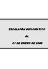 Vista preliminar de documento Escalafón del Servicio Diplomático de la República (al 1 de enero de 2008)