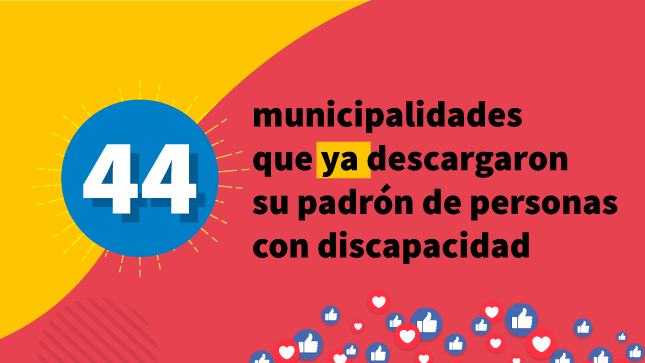 44 municipalidades ya descargaron el padrón de personas con discapacidad inscritas en el Conadis en sus jurisdicciones