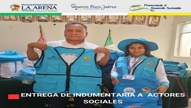 Entrega de Indumentaria a actores sociales