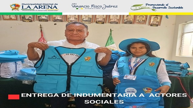 Entrega de Indumentaria a actores sociales