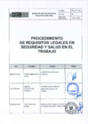 Vista preliminar de documento PROCEDIMIENTO_Requisitos_legales_en_Seguridad_y_Salud_en_el_Trabajo