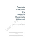 Vista preliminar de documento Proyecto de modificación de la Guía para el Planeamiento Institucional
