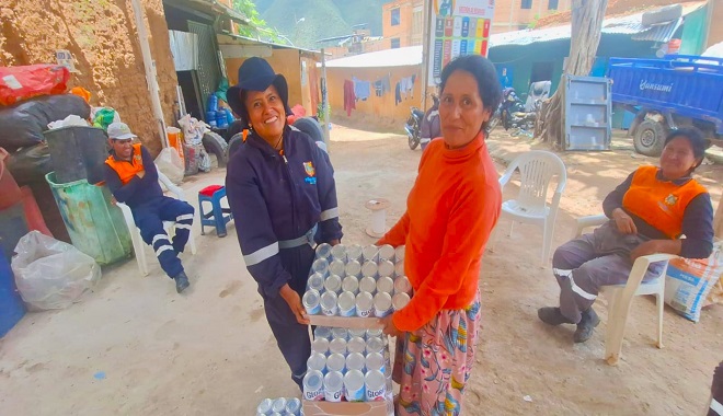 Entrega de leche