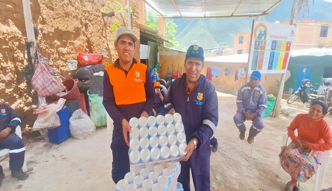 Entrega de leche