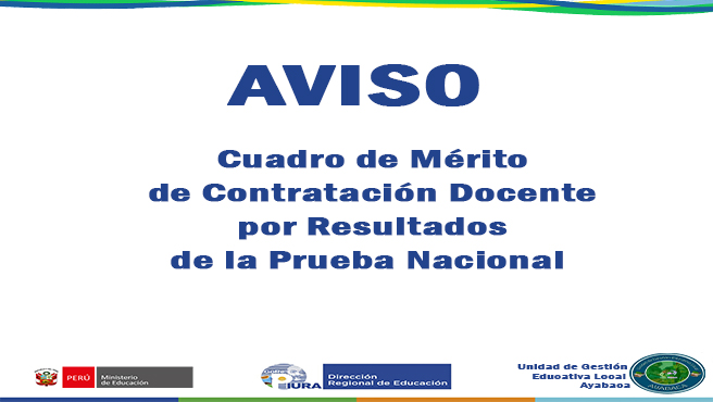 Resultados contratación docente