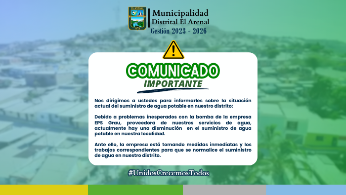Flyer del comunicado