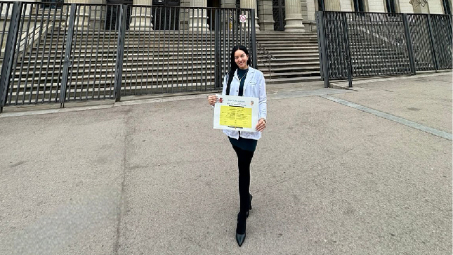 Felicitamos a la MC. Jimena Alejandra López Siña: obtención del grado master por la universidad de Barcelona - España