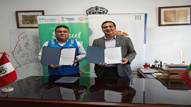 EsSalud Amazonas y Municipalidad Provincial de Chachapoyas firman alianza estratégica para el programa “Mi Salud Mi vida”