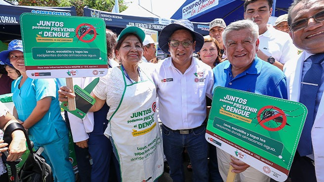 Ministro Vásquez lanza plan ‘Unidos contra el dengue’ en Trujillo