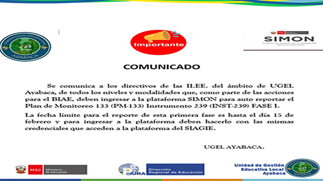 COMUNICADO