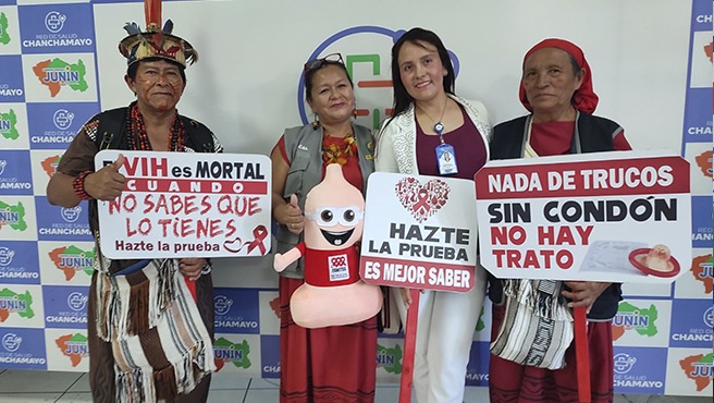 Junín: Minsa y Red Integrada de Salud Chanchamayo lanzan campaña de tamizaje de VIH, hepatitis y sífilis
