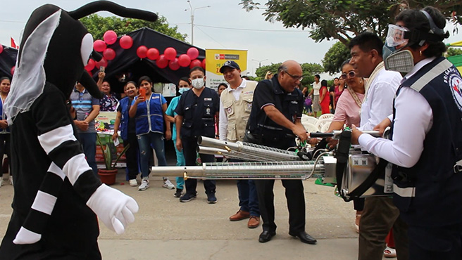 GERESA - Lambayeque realizó lanzamiento del “Plan Integral Regional de Lucha Contra el Dengue” en Pueblo Nuevo – Ferreñafe