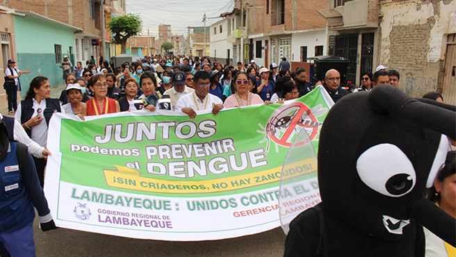 GERESA - Lambayeque realizó lanzamiento del “Plan Integral Regional de Lucha Contra el Dengue” en Pueblo Nuevo – Ferreñafe