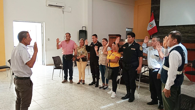 En cumplimiento de la ley N° 27933 se instaló y juramentó el Comité Distrital de Seguridad Ciudadana de Guadalupe