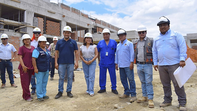 Supervisan Construcción del Centro de Salud San Jacinto