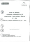 Vista preliminar de documento PLAN DE TRABAJO DE PROGRAMA PRESUPUESTAL DE PREVENCION Y CONTROL DEL CANCER