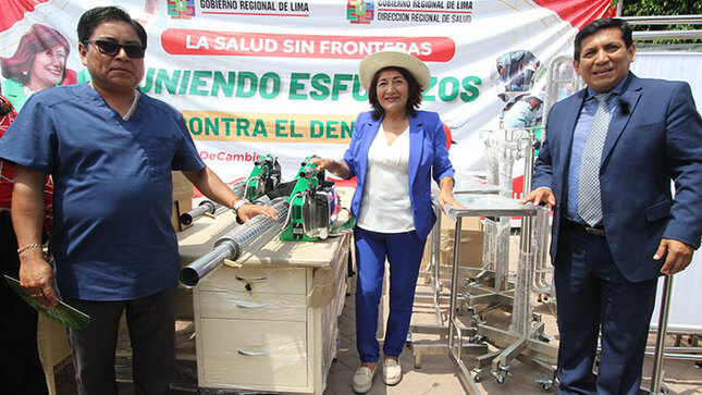 Rosa Vásquez realizó lanzamiento regional de la campaña “Uniendo Esfuerzos Contra el Dengue” en Chilca - Cañete