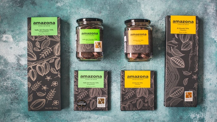 Amazona Chocolate: fabrica chocolates con un alto porcentaje de diversas variedades de cacaos ancestrales que cultiva en Lamas.