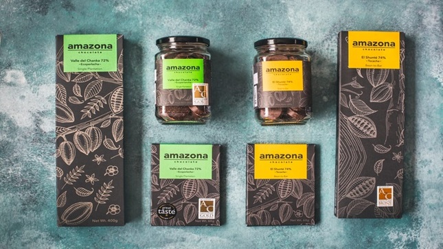 Amazona Chocolate: fabrica chocolates con un alto porcentaje de diversas variedades de cacaos ancestrales que cultiva en Lamas. 