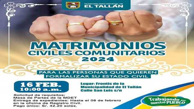 Matrimonios Civiles Comunitarios
