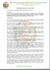 Vista preliminar de documento ORDENANZA MUNICIPAL Nº 027-2019-MPO