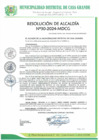 Vista preliminar de documento Resolución de Alcaldía 030-2024