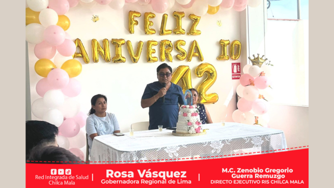 Centro de Salud de Capilla de Asia conmemora su 42⁰ Aniversario de fundación y atención al público.