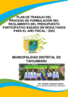 Vista preliminar de documento PRESUPUESTO PARTICIPATIVO BASADO EN RESULTADO - 2025 (Autoguardado)