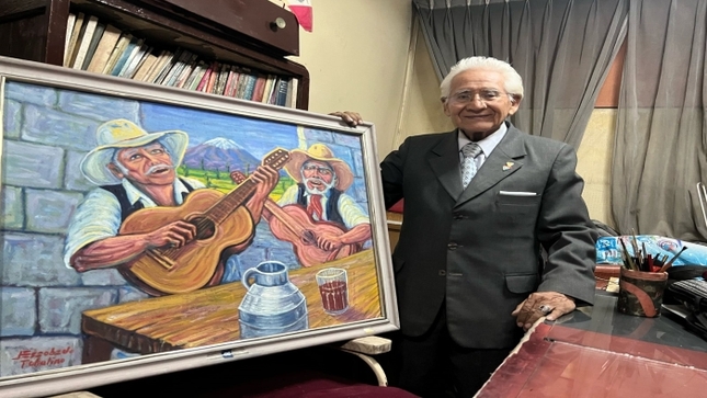 Ministerio de Cultura declaró Personalidad Meritoria de la Cultura al artista arequipeño Johny Escobedo Tohalino