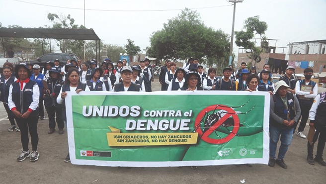 Más de 9200 viviendas de Comas fueron intervenidas para evitar la reproducción del zancudo que transmite el dengue