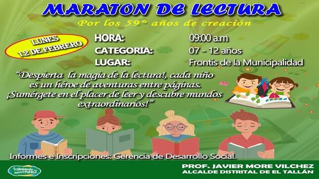 INCENTIVANDO El HÁBITO LECTOR POR NUESTRO 59° ANIVERSARIO 