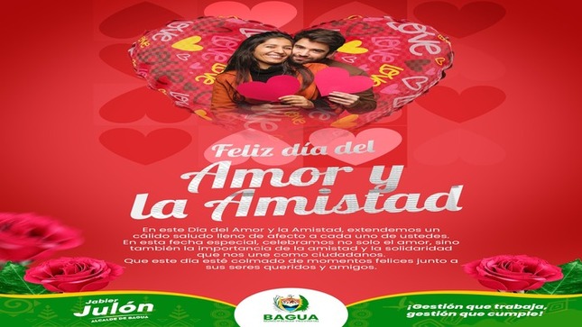 Feliz día amistades y Amor