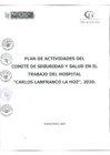 Vista preliminar de documento PLAN DE ACTIVIDADES DEL COMITE DE SEGURIDAD Y SALUD EN EL TRABAJO - AÑO 2020