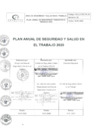 Vista preliminar de documento PLAN ANUAL DE SEGURIDAD Y SALUD EN EL TRABAJO 2020