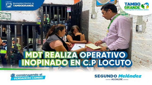  Con la finalidad de mantener el orden, la seguridad y dar cumplimiento a las normas municipales, la Gerencia de Seguridad Ciudadana, la Subgerencia de Control y Policía municipal-Fiscalización, Serenazgo y Policía Nacional, realizaron un operativo inopinado en bares y cantinas en el Centro poblado de Locuto.
El Abg. de Control y Policía municipal – Fiscalización- Luis Herrera, manifestó que durante el operativo se intervino el establecimiento “Maza”, constatando que además de no contar con la documentación correspondiente, se encontró a dos menores de edad y a un ciudadano que no quiso identificarse, por lo que se puso a disposición de la Policía Nacional para las acciones correspondientes.
Para leer la nota completa aquí.
https://www.munitambogrande.gob.pe/pagina.php?post=3237